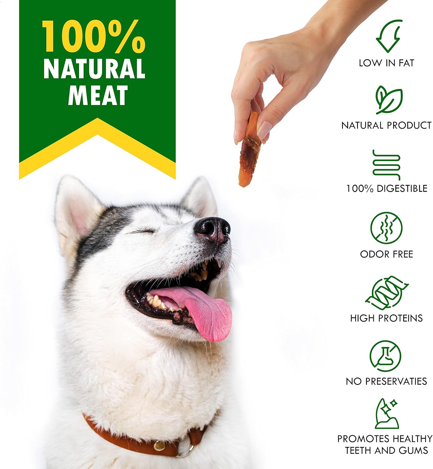 Dog Treats Sweet Potato Wrapped with Chicken 10.6 oz & Pet Natural Chew - Grain Free Dried Snacks in Bulk - Best Twists for Training Small & Large Dogs - Made for USA