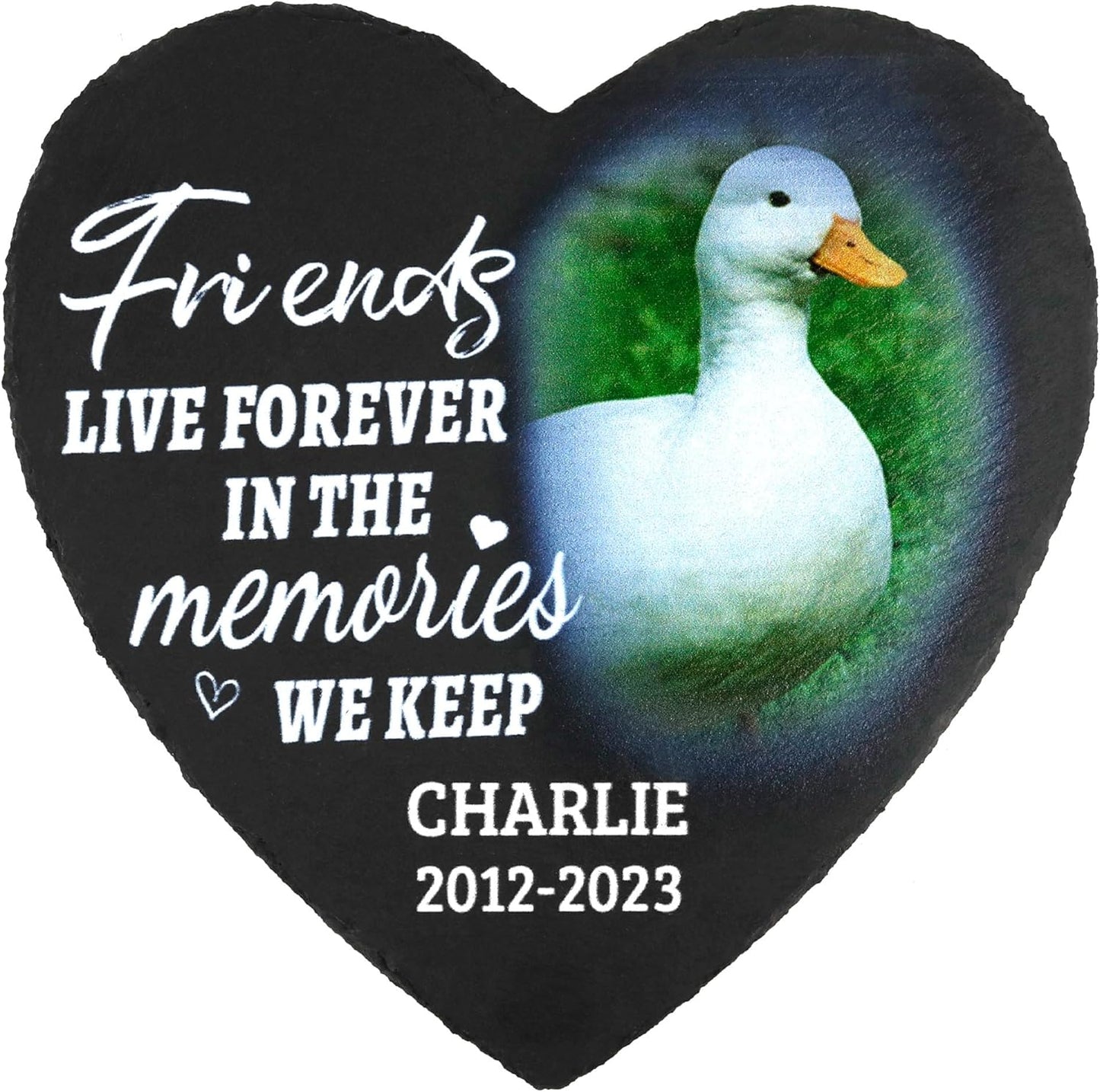 ODB Gifts for Loss of Duck, Duck Memorial Stone, Duck Memorial Gifts, Duck Loss Gifts, Duck Head Stones, Cemetery Decorations for Grave, Duck Grave Marker, Gifts for Duck Lovers (Duck)