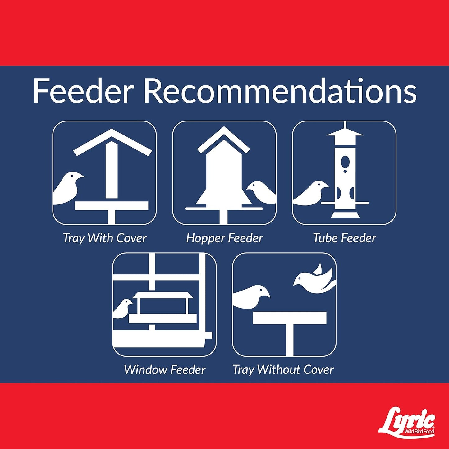 Lyric Supreme Wild Bird Seed - Wild Bird Food Mix with Nuts & Sunflower Seeds - Attracts Many Beautiful Songbirds - 20 lb. Bag