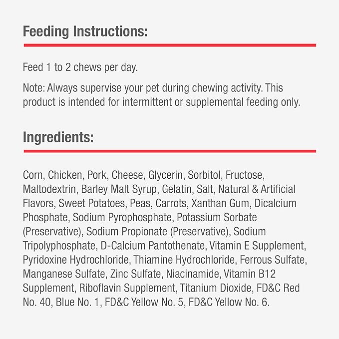 DreamBone DreamSticks with Real Bacon and Cheese Flavor, Rawhide Free Dog Chew Sticks 15 Sticks