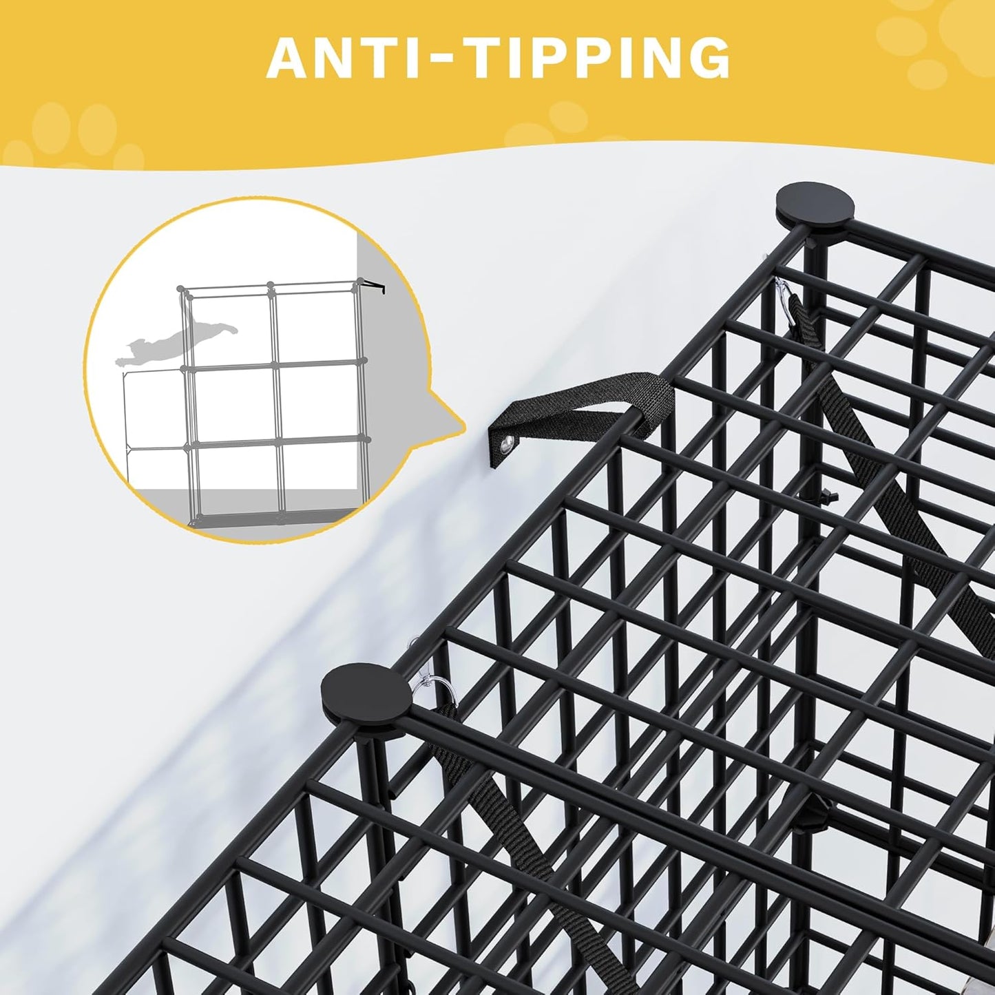 DWVO 4 Tier Large Cat Cage Indoor: Kitten Enclosure DIY Playpen Catio with Large Hammock for 1-3 Cats