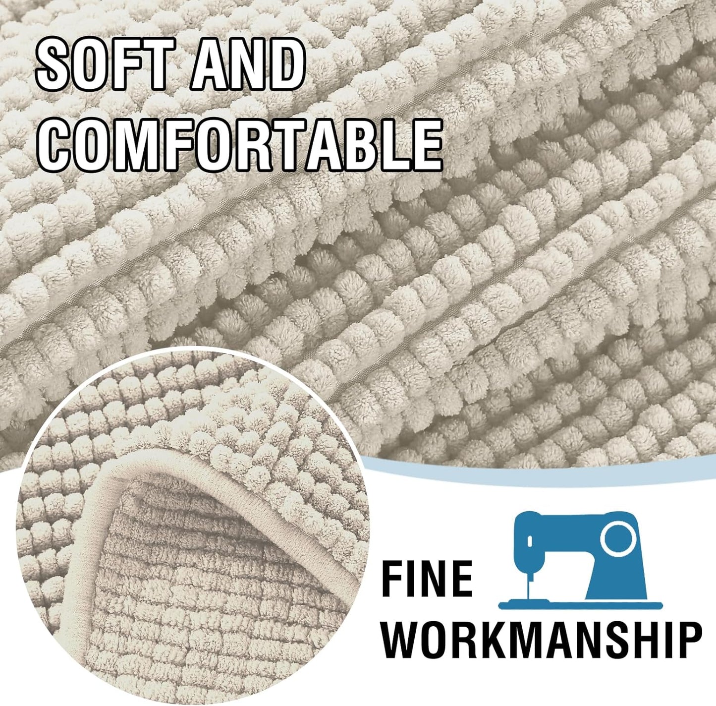 H.VERSAILTEX Plush Chenille Dog Bed Cover Thick Soft Loveseat Cover for 2 Cushion Couch Anti Slip Couch Cover Furniture Protector for Dog, Pet, Cat (35" x 62", Island Fossi)