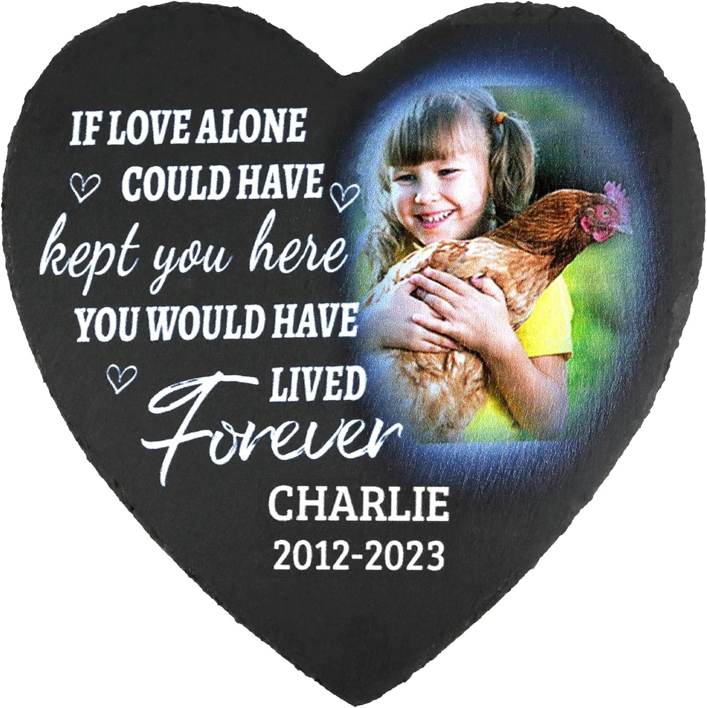 ODB Gifts for Loss of Chicken, Chicken Memorial Stone, Chicken Memorial Gifts, Chicken Loss Gifts, Chicken Head Stones, Cock Grave Marker, Gifts for Cock Lovers (Chicken)