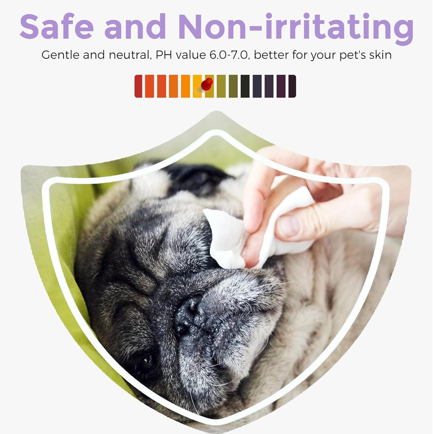 Dog Wipes, 100 Count Pet Grooming Wipes, Conditioning Shine Coat, Cleaning and Deodorizing, Pet Wipes for Dogs & Cats, for Sensitive Skin (Lavender)