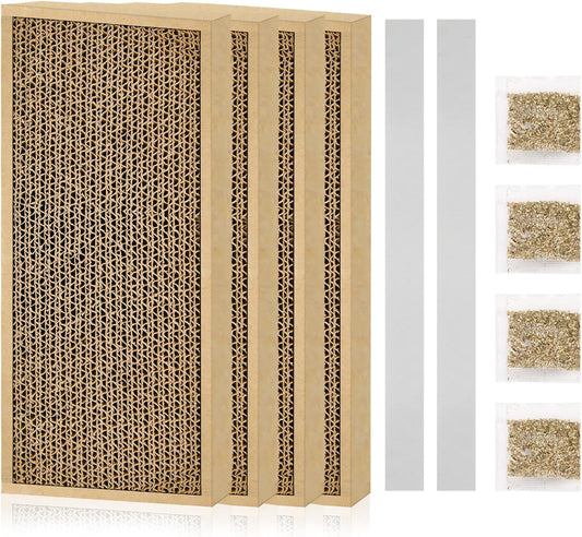 HappyFreeSX Splicing Cat Scratch Pad: Cat Scratchers for Indoor Cats, Cat Scratching Pad, Cat Scratcher Cardboard, Cat Scratching Pad, Premium Scratch from Cats, Double-Sided Design