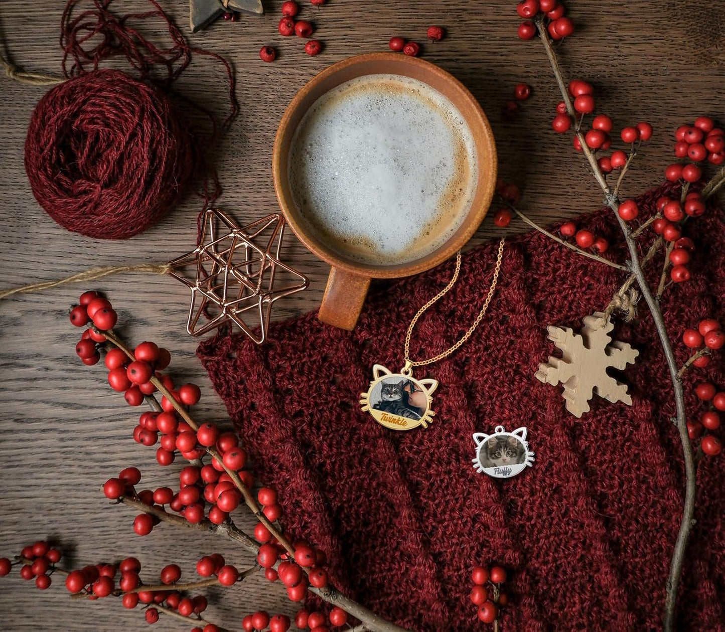 CharmSStory Personalized Photo Necklaces Custom Engraved Name Necklace Memory Keepsake Picture Necklace Pendant Customized Gifts for Women Men