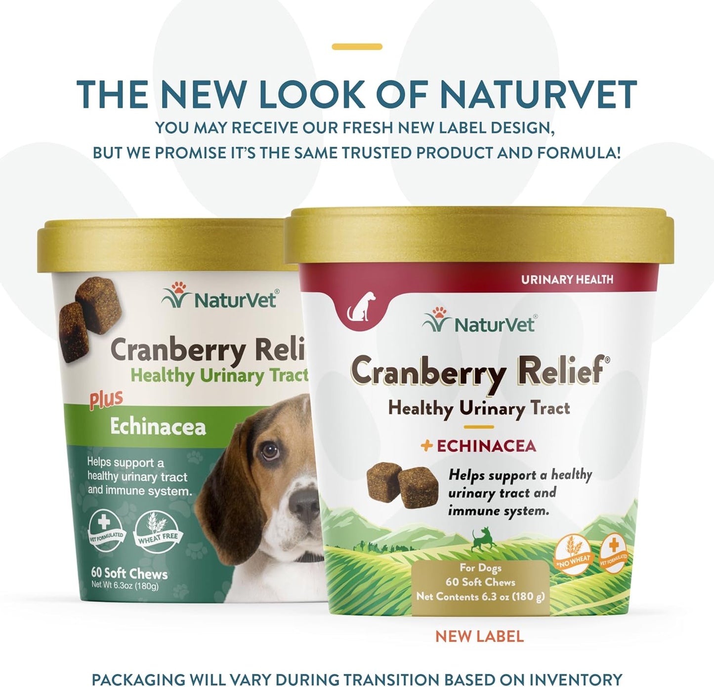 NaturVet – Cranberry Relief Plus Echinacea – Helps Support a Healthy Urinary Tract & Immune System – 60 Soft Chews