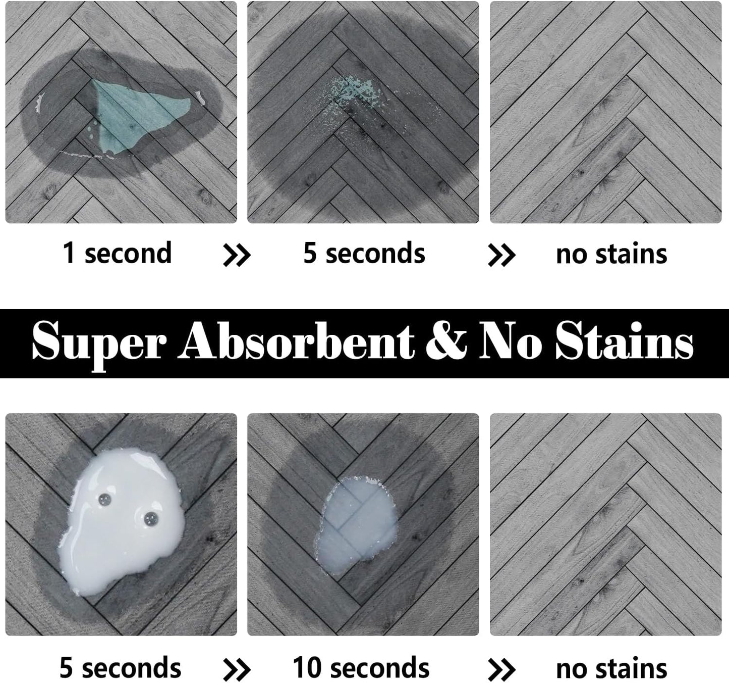 Dog Food Mats for Floors Absorbent, Pet Cat Food Mat - Quick Dry Dog Bowl Mats for Food and Water, Eco-Friendly Boho Pet Supplies 12" x 20"