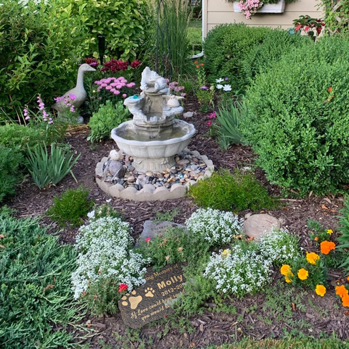 Pet Memorial Stone Cat Dog Pet Memorial Personalized Pet Grave Markers Customized Pet Grave Markers with Pet Name are a Sympathy Gift for The Loss of a Pet (Acrylic)