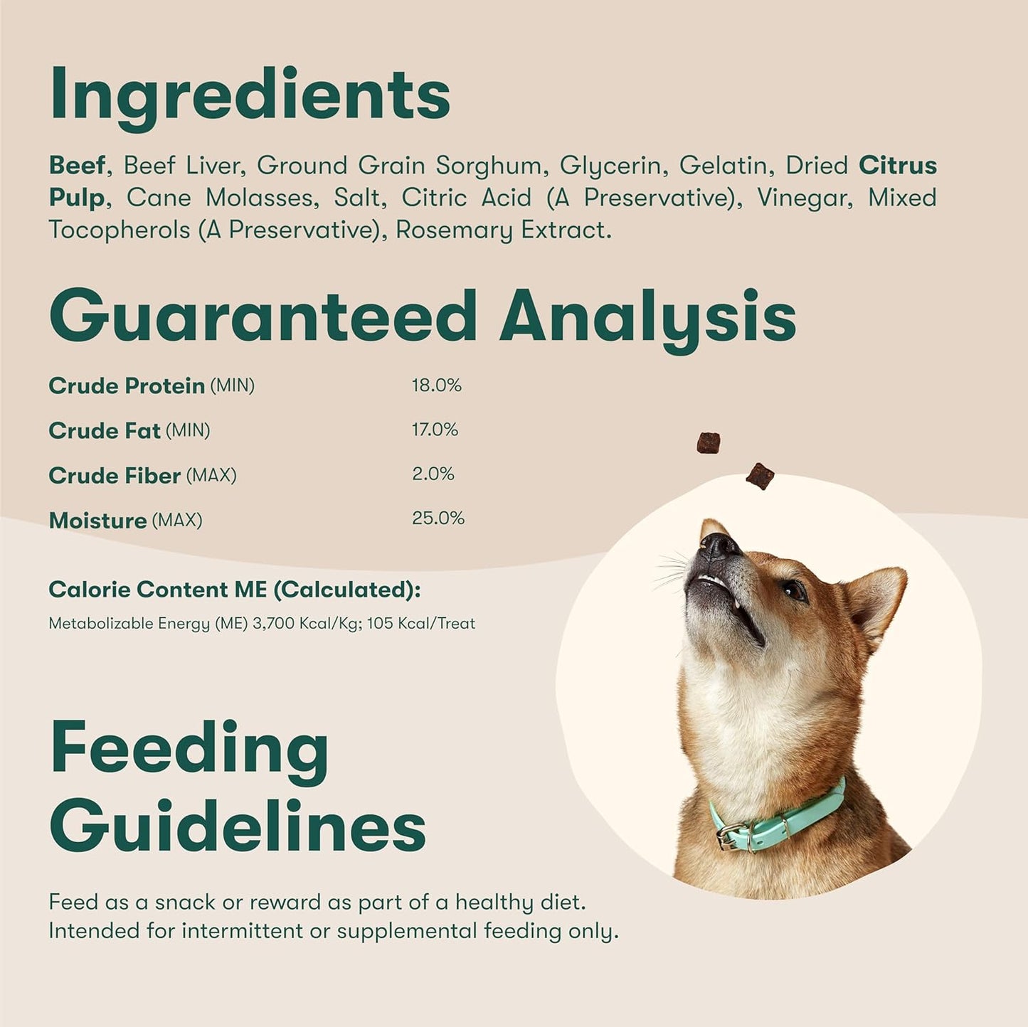 Jinx Beef Bites, Soft Jerky Dog Treats, Bite-Sized Snack, Low-Calorie and Packed with Flavor, Slow-Smoked Real Beef & Liver, No Fillers, 5oz (Pack of 2)