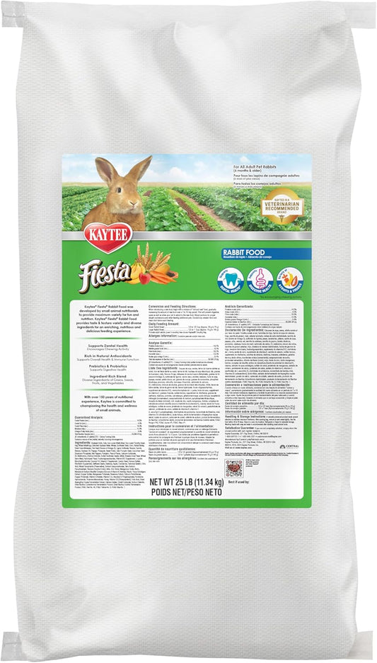 Kaytee Fiesta Rabbit Food 25 Pounds