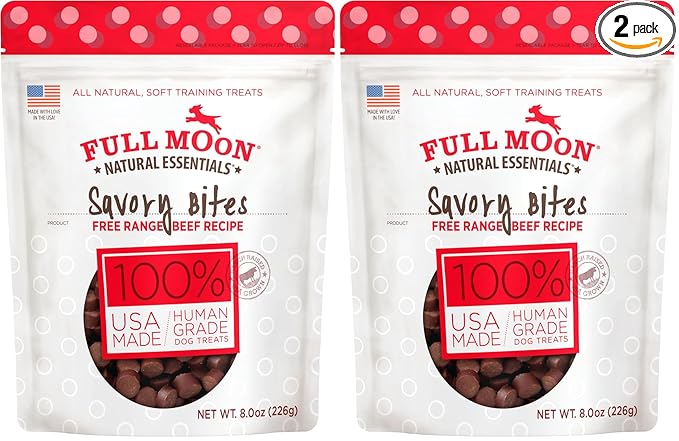 Full Moon Essential Beef Savory Bites 8.0 oz (Pack of 2)