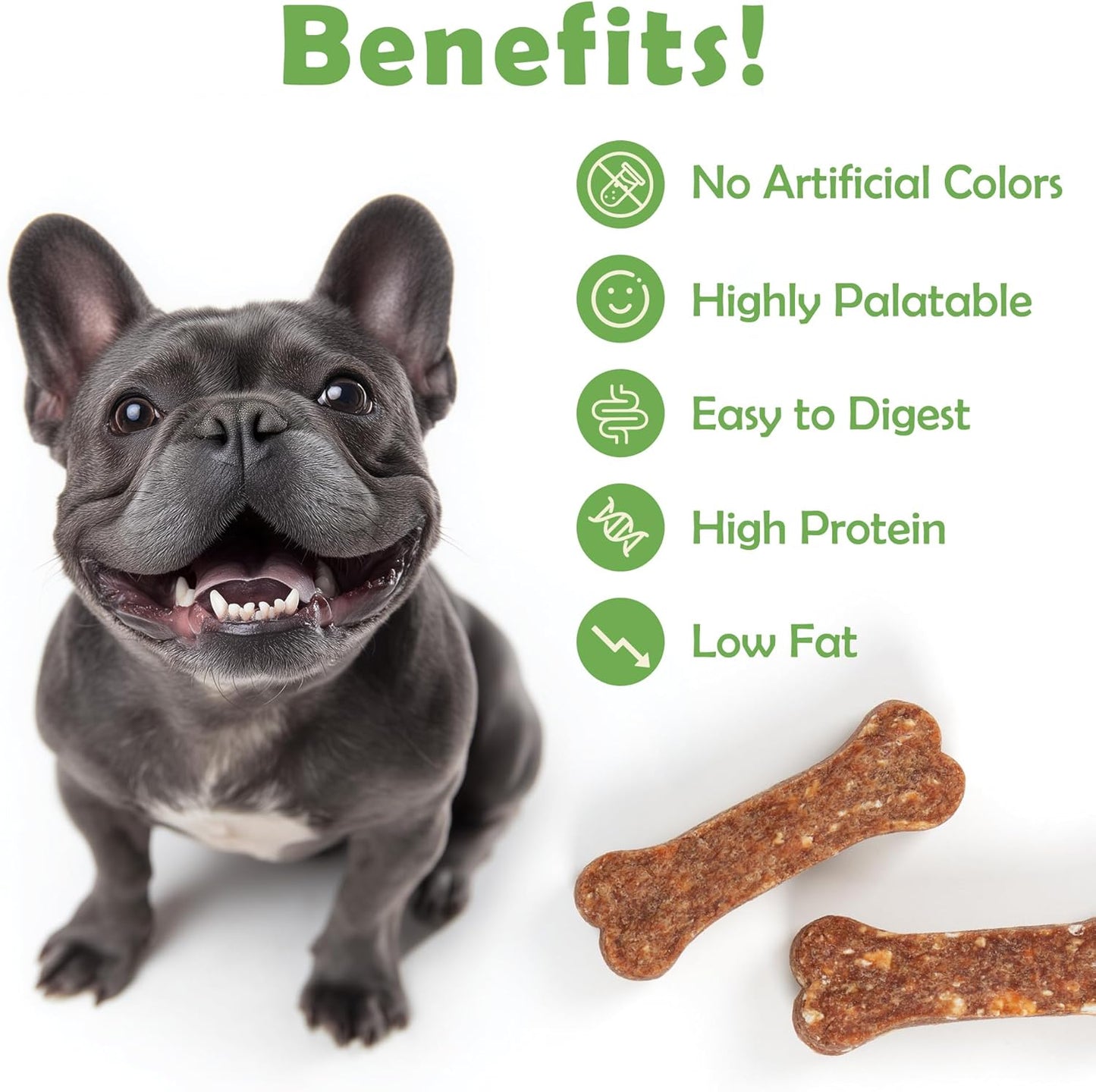 MON2SUN Dog Treats 2 Inch Chicken & Oat Treats with Cranberry Powder, Crunchy Biscuits for Small Dogs, Training Rewards, 10.6 oz (35 Count)