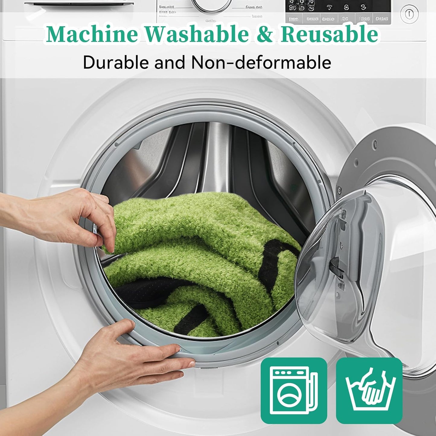 PatiencET Washable Pee Pads for Dogs, 18"x 24" Super Absorbent Embroidered Reusable Puppy Pads for Pet Training, Housebreaking and Incontinence, 2 Pack Puppy Potty Pads with Leakproof Non-Slip Bottom