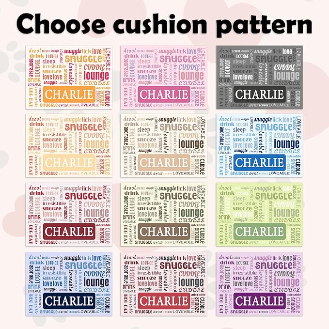 Personalized Dog Food Mats for Floors Custom Pet Placemat Mats for Food and Water Waterproof Customized Pet Food Mat with Name Gifts for Dog & Cat Owners Design 4