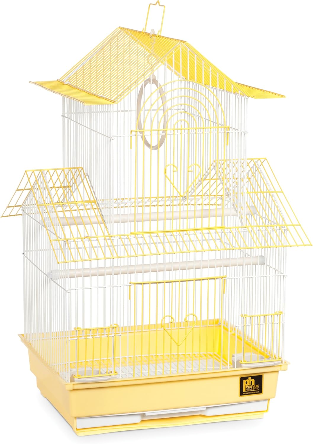 Prevue Hendryx SP1720-1 Shanghai Parakeet Cage, Yellow and White