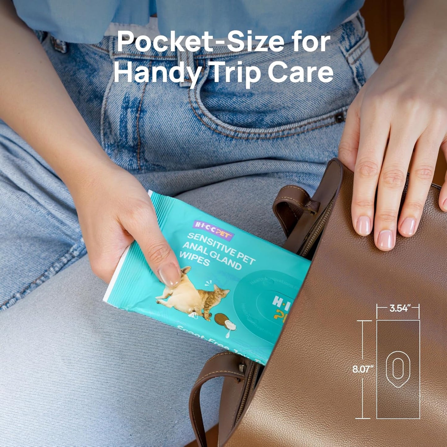 HICC PET Wipes for Dogs & Cats, Vet Recommended Cleansing Deodorizing & Soothing Allergy Infections Anal Gland Wipes with Coconut Oil, Dog Wipes for Cleaning Butt Paw, Remove Small Animal Coat Stain