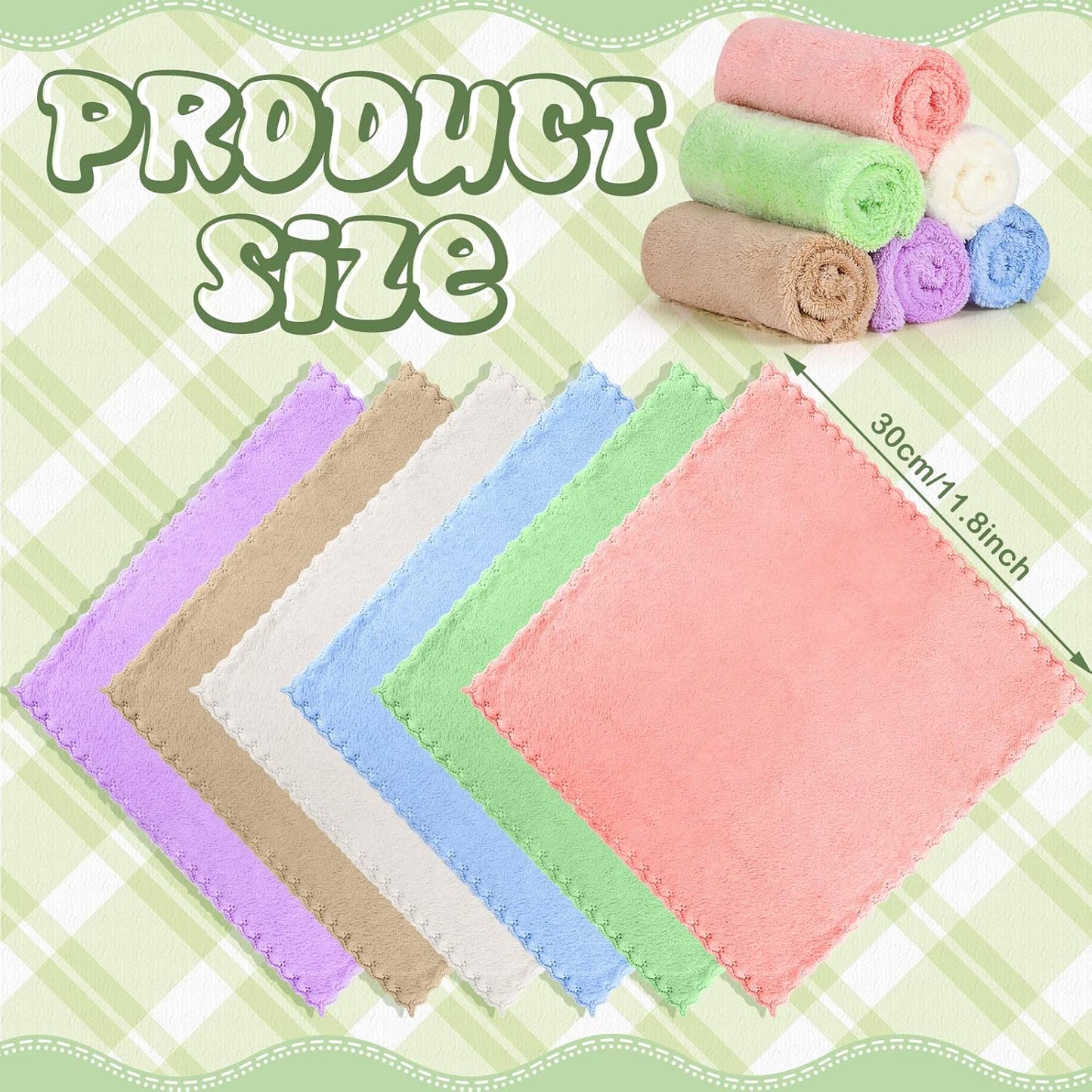 24 Pcs Guinea Pig Fleece Bedding Blankets Bulk Washable Small Animal Fleece Cage Liners Pet Wash Cloth Sleeping Mat Cover for Hamster Chinchilla Rabbit Hedgehog(11.8 x 11.8 Inch,Multicolor)