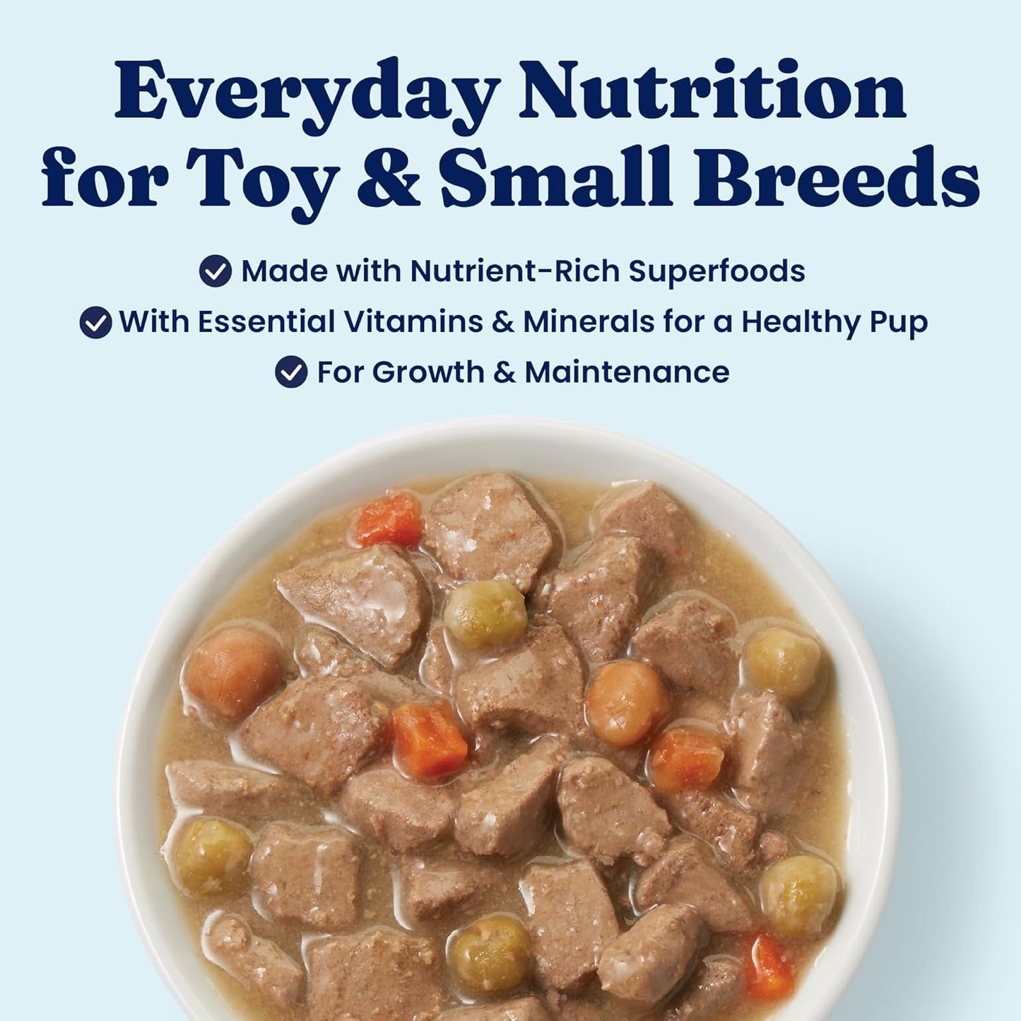 Solid Gold Lil' Boss Wet Dog Food, Turkey and Hearty Vegetable Recipe, Puppy & Adult Dogs of All Activity Levels, Toy and Small, 3.5 oz Cup, 12 Count