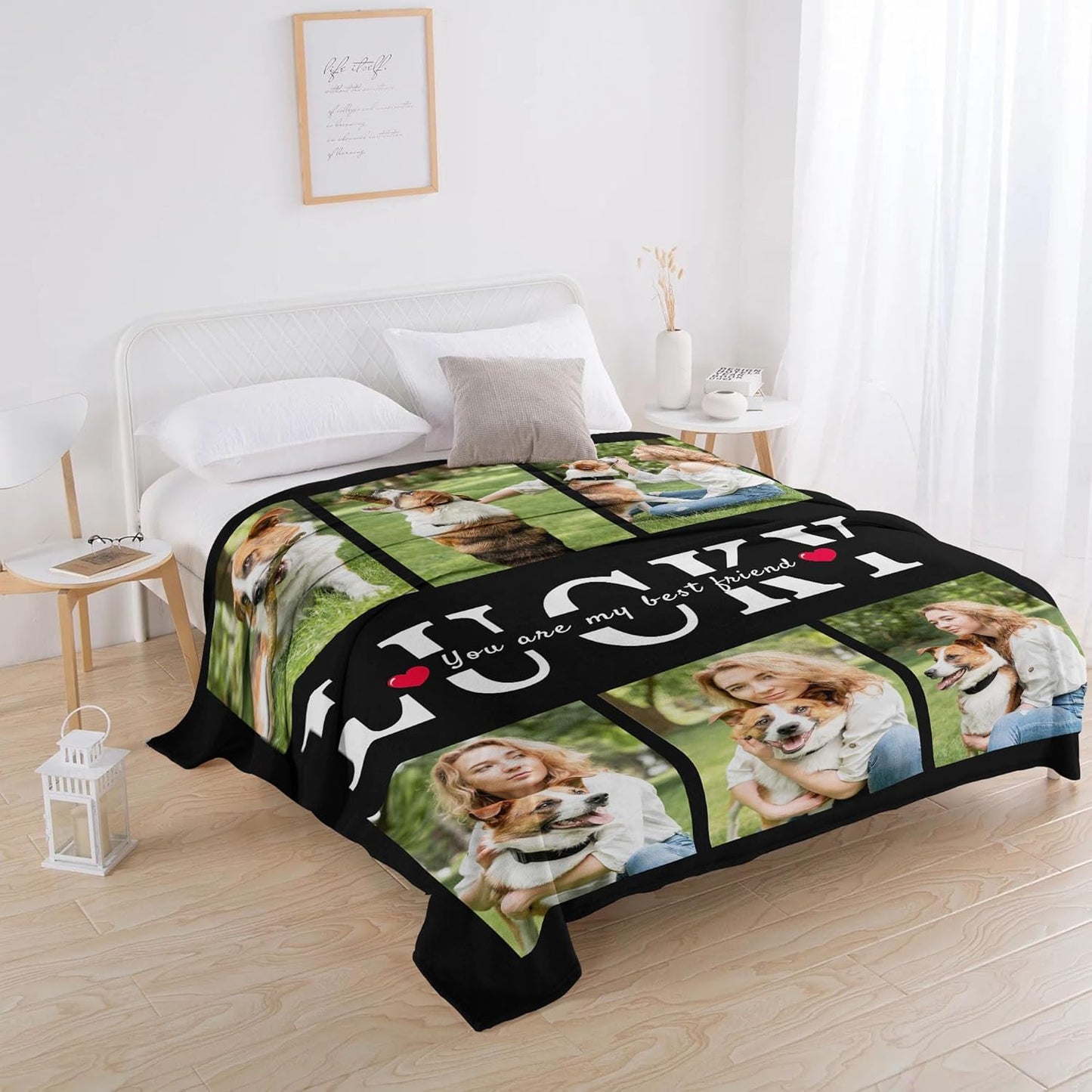 Funny DIY Personalized Pet Memorial Blanket with Photo Pet Memorial Gifts for Dogs Cats Loss of Dog Sympathy Gift Dog Bereavement Remembrance Pets Loss Gifts Custom Dogs Picture Blanket