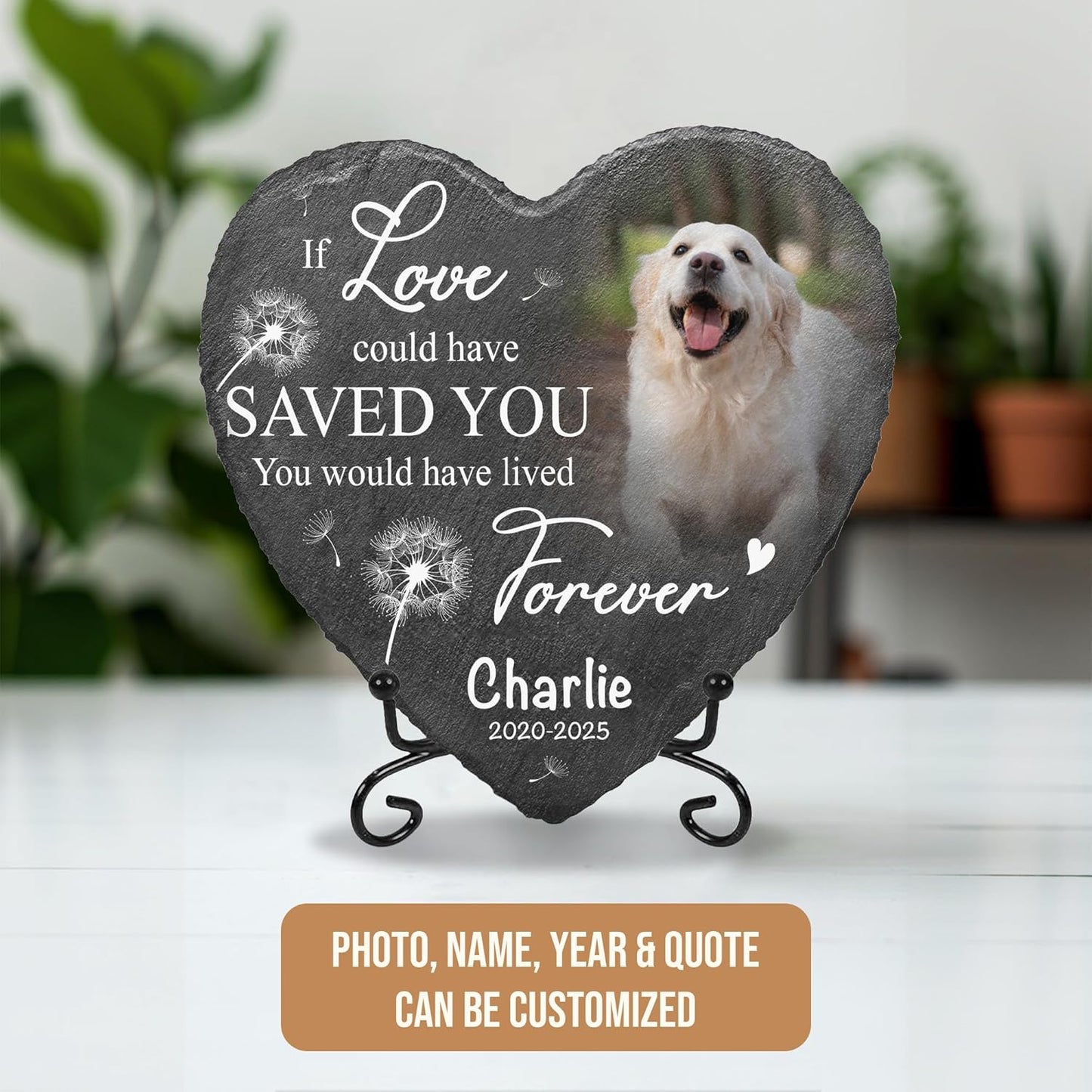 Custom Dog Memorial Stones Personalized Dog Gifts | Pet Stones Memorial Dogs with Photo | Pet Memory Thoughtful Gifts for 4-Legged Companion Passed Away | Best Remembrance Gift for Pets Loss