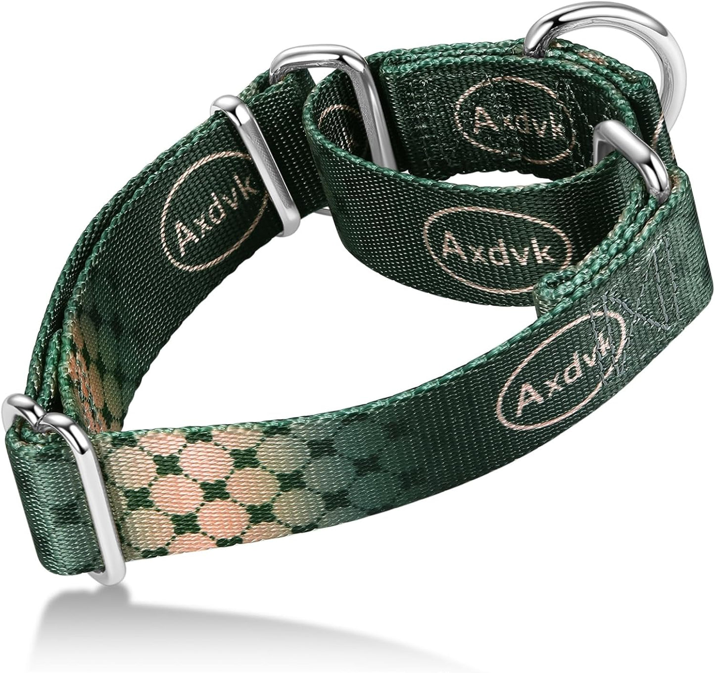 Martingale Dog Collar Colorful Gradient Fashionable - Anti-Escape Soft Durable Pets Collar for Walking Training Outdoor Daily Use -Medium, Forest Warrior