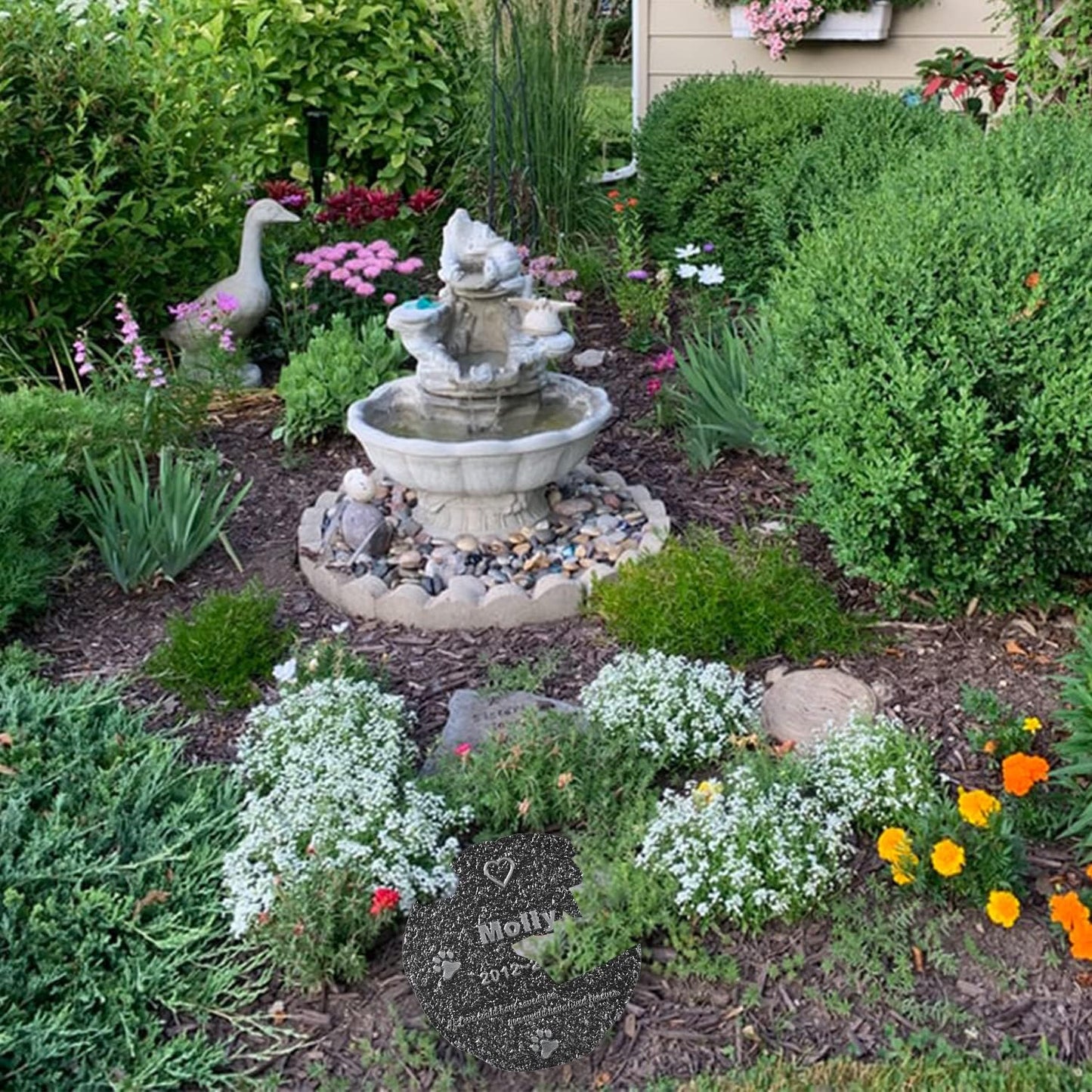 Pet Memorial Stone Cat Dog Pet Memorial Personalized Pet Grave Markers Customized Pet Grave Markers with Pet Name are a Sympathy Gift for The Loss of a Pet (Acrylic)