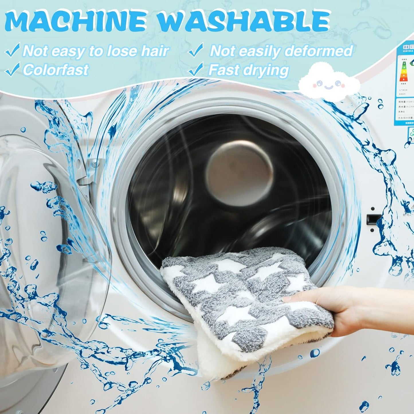 Tudomro 10 Pcs Guinea Pig Bed Mat with Cleaning Dustpan Brush 15" x 11" Animal Bedding Fleece Bunny Sleeping Pad for Small Dogs Cats Rats Hedgehogs Ferrets Hamster Indoor (Heart Star)