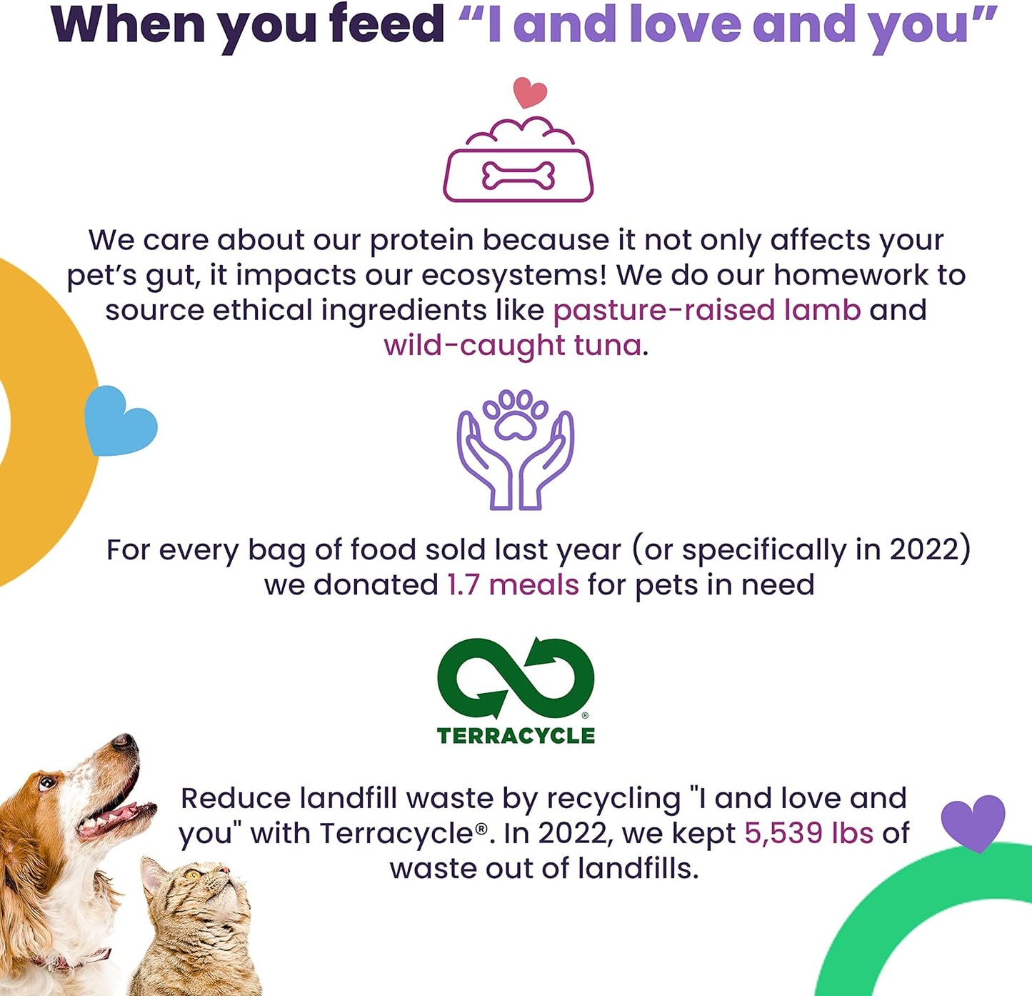 I and love and you Naked Essentials Dry Dog Food - Lamb + Bison - High Protein, Real Meat, No Fillers, Prebiotics + Probiotics, 40lb Bag