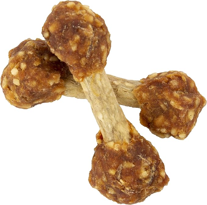 Good'n'Fun Chicken Dumbbells 4 oz, CASE Pack of 12 Individual Bags