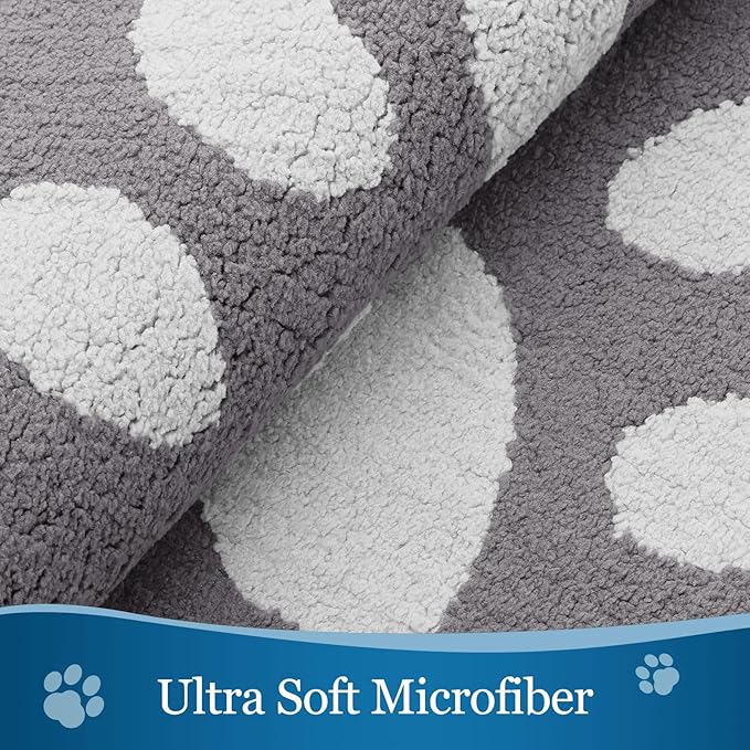 Buganda Dog Door Mat for Muddy Paws, Absorbent Dirt Trapper Washable Indoor Doormats, Non Slip Low-Profile Mud Mat for Dogs, Front Entrance Doormat for Inside Floor (47x24 Inches, Light Grey)