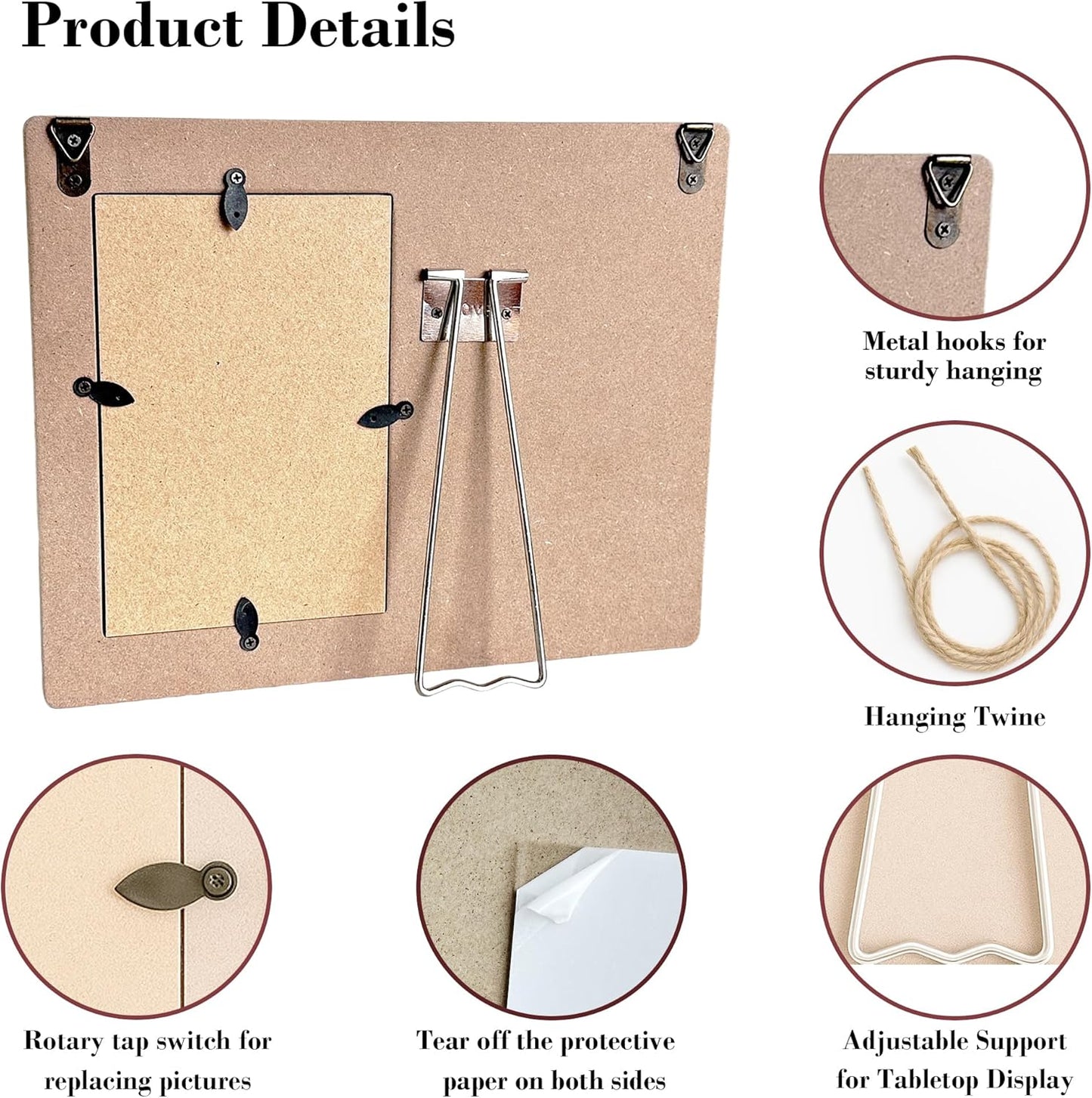 Cat Memorial Gifts for Loss of Cats Sympathy Picture Frame, The Best Angels Have Wings and Whiskers Frames Fits 4x6 Photo