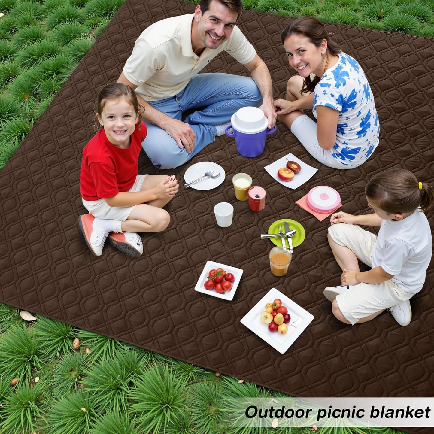 hyha Waterproof Dog Bed Blanket, Soft Pet Blankets, Waterproof Couch Cover for Dogs, Reversible Sofa Covers Washable for Furniture (82x82 Inch, Chocolate/Dark Grey)