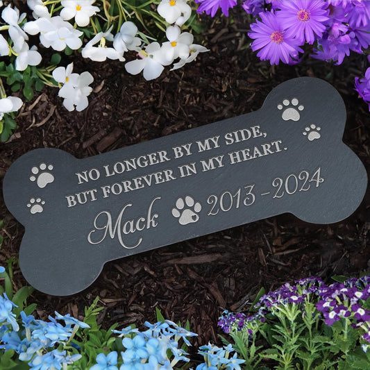 Pet Memorial Gift, Pet Memorial Stone, Dog Memorial Gifts for Loss of Dog, Pet Loss Sympathy Gift, Pet Remembrance Gifts, in Memory of Dog Cat - Forever in My Heart Bone