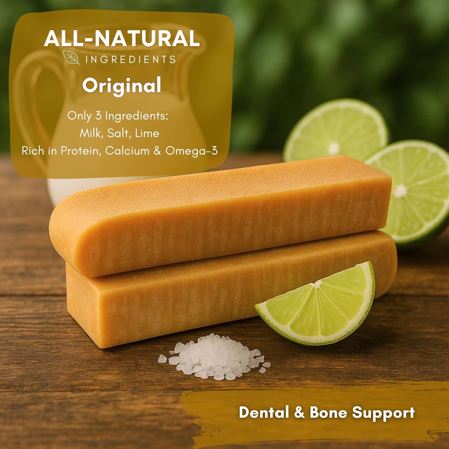 Majestic Pet Himalayan All-Natural Yak Cheese Dog Chews Made with 100% Cows Milk- Long Lasting Dental Chew for Dogs - Healthy Pet Treats (Dental & Bone Support, Regular, 1 Pack)