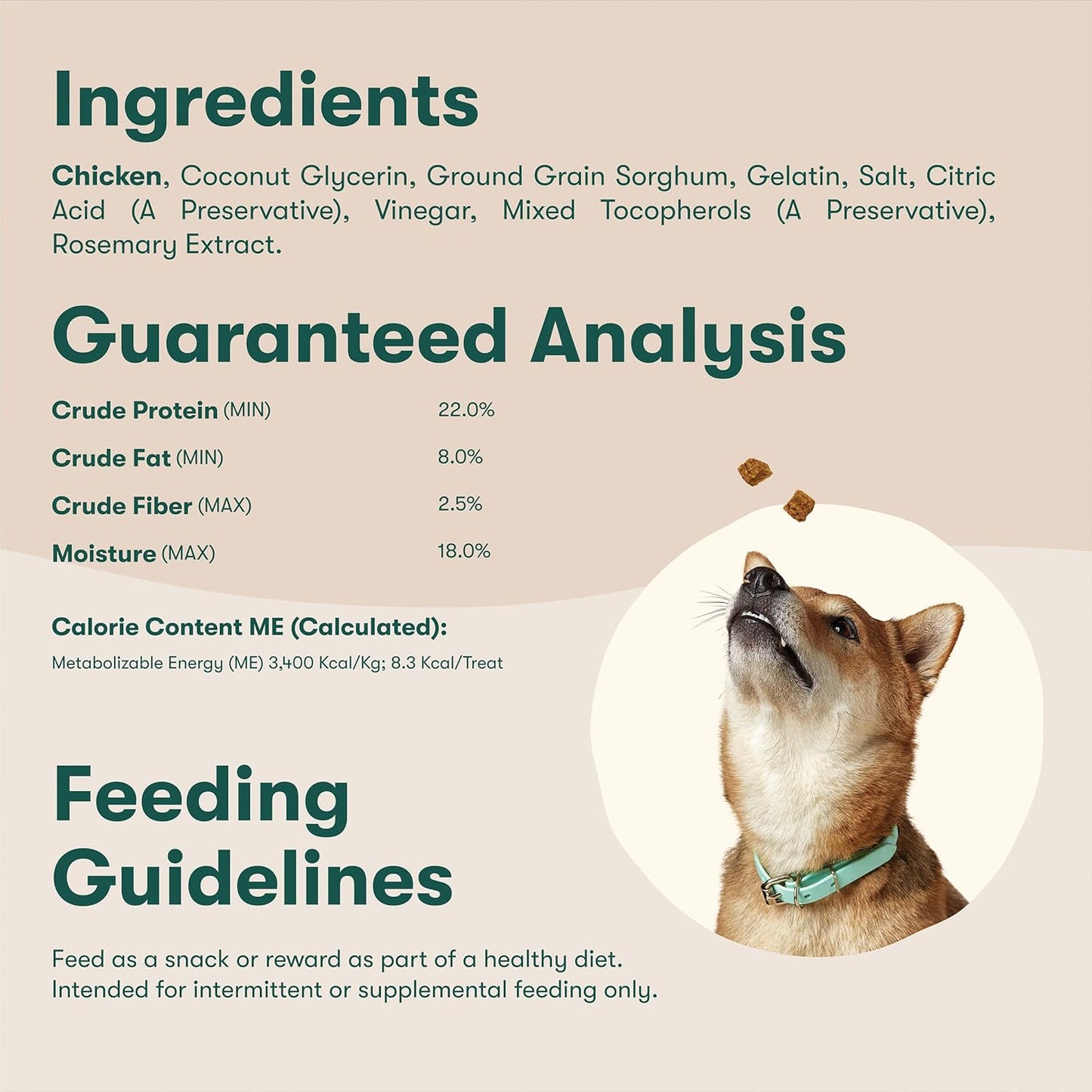 Jinx Chicken Bites Jerky Dog Treats - Soft & Chewy, All Natural Dog Jerky Treats with Cage-Free Chicken - Pet Products for All Dogs (Puppies, Adults & Seniors) - 15oz