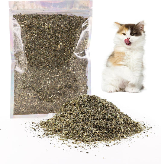 Dried Catnip, Natural Catmint, Used as a Snack or Filling Cat Toy, Delicately Dried and Sealed and Packaged for Easy Preservation (50g)