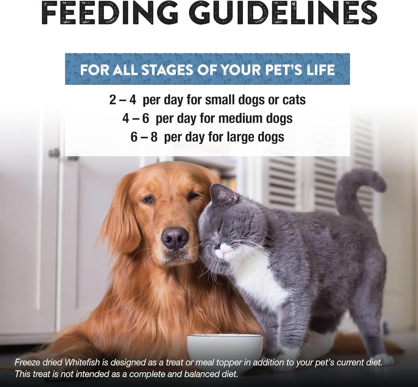 Northwest Naturals Raw Rewards Freeze-Dried Whitefish Treats for Dogs and Cats - Bite-Sized Pieces - Healthy, 1 Ingredient, Human Grade Pet Food, All Natural, Proudly Made in USA 10 Oz