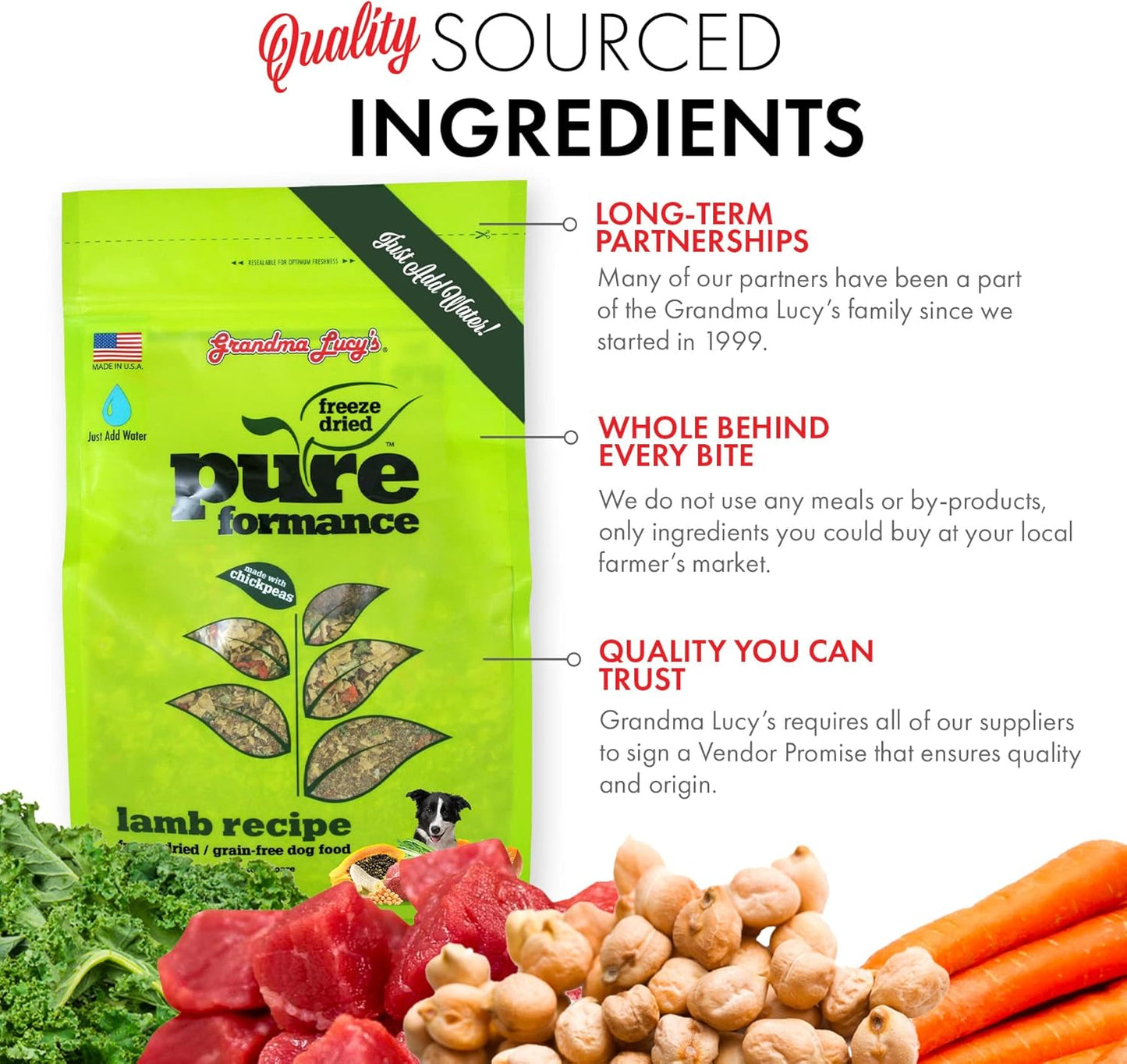 GRANDMA LUCY'S 844214 Pureformance Grain Free Lamb Food for Dogs, 10-Pound