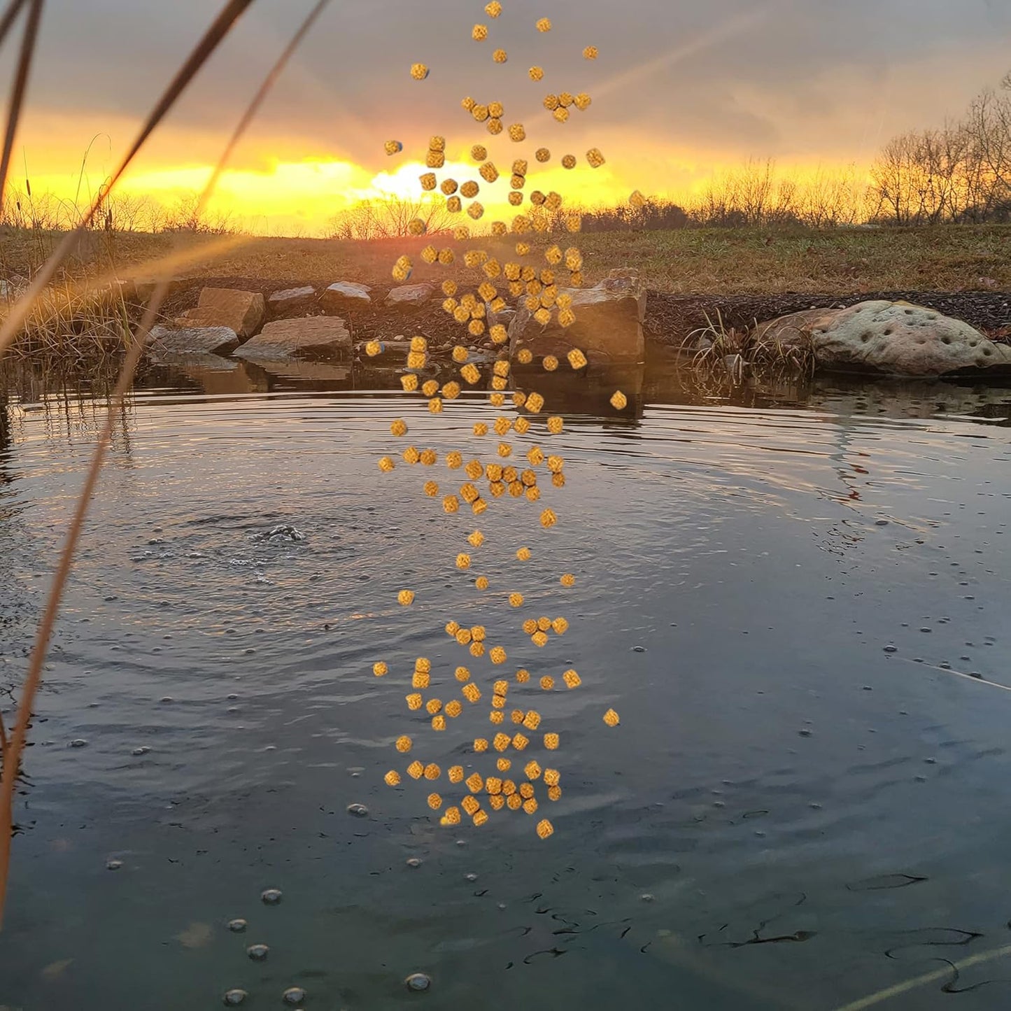 HALF OFF PONDS All Seasons Nourishing Formula Koi and Goldfish Food 50 lb Bag - KOIAS-050