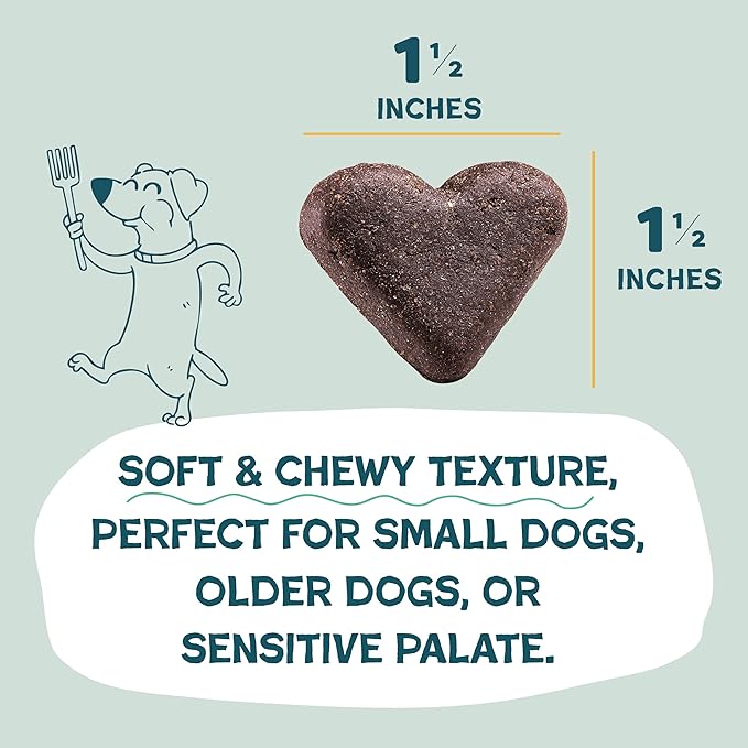 Shameless Pets Soft-Baked Dog Treats, Bananas for Bacon - Natural & Healthy Dog Chews for Skin & Coat Support with Omega 3 & 6 - Biscuits Baked & Made in USA, Free from Grain, Corn & Soy - 1-Pack