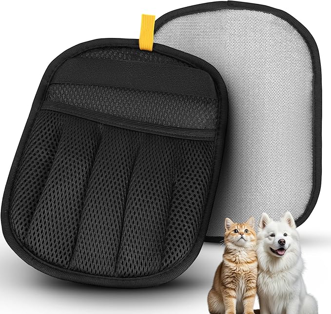 Pet Hair Remover, 2025 Upgrated Five-Finger Electrostatic Pet Hair Removal Gloves, Cat & Dog Hair Remover for Couch, Furniture,Clothing, Animal Fur Removal Tool, Cat Grooming Gloves-1 PCS