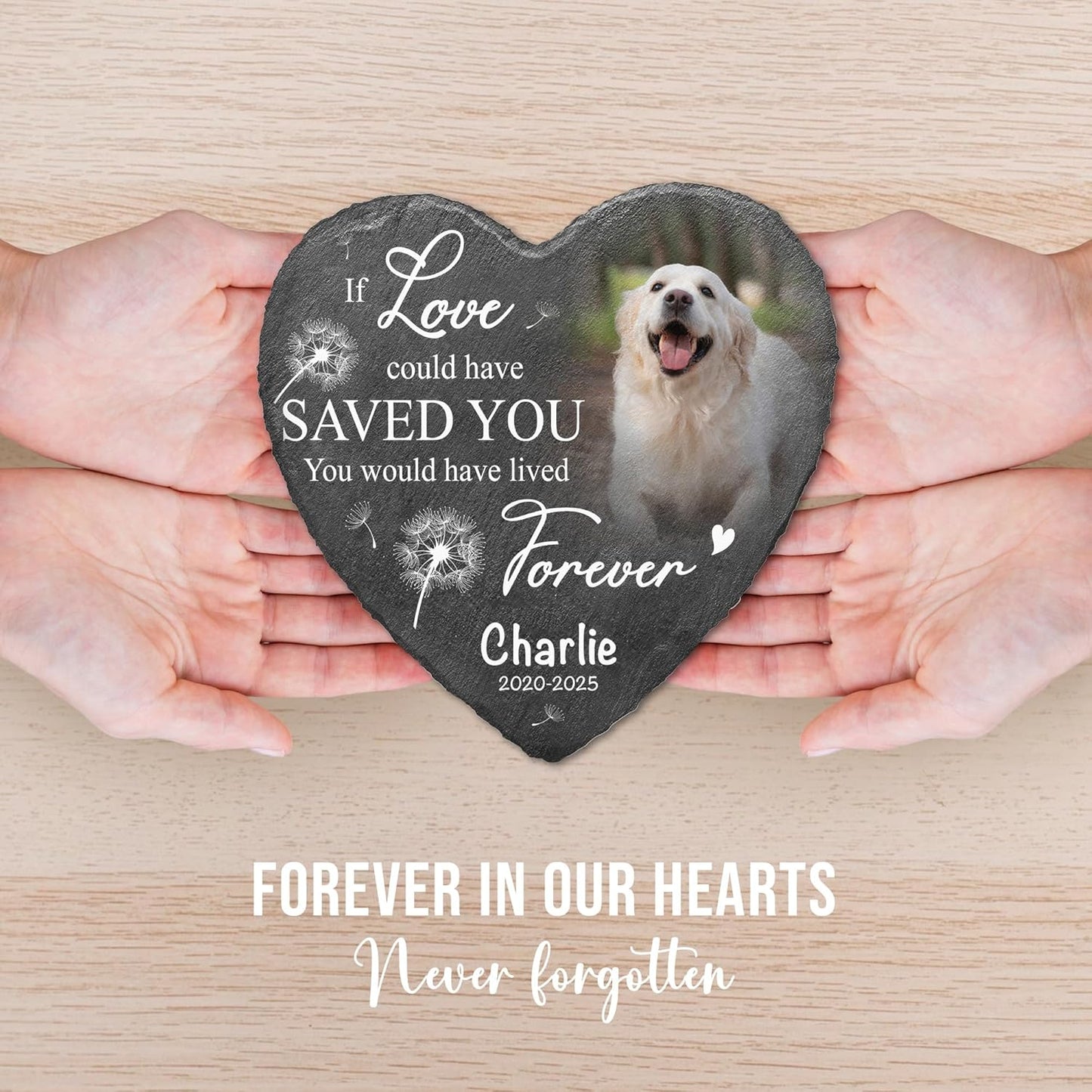 Custom Dog Memorial Stones Personalized Dog Gifts | Pet Stones Memorial Dogs with Photo | Pet Memory Thoughtful Gifts for 4-Legged Companion Passed Away | Best Remembrance Gift for Pets Loss