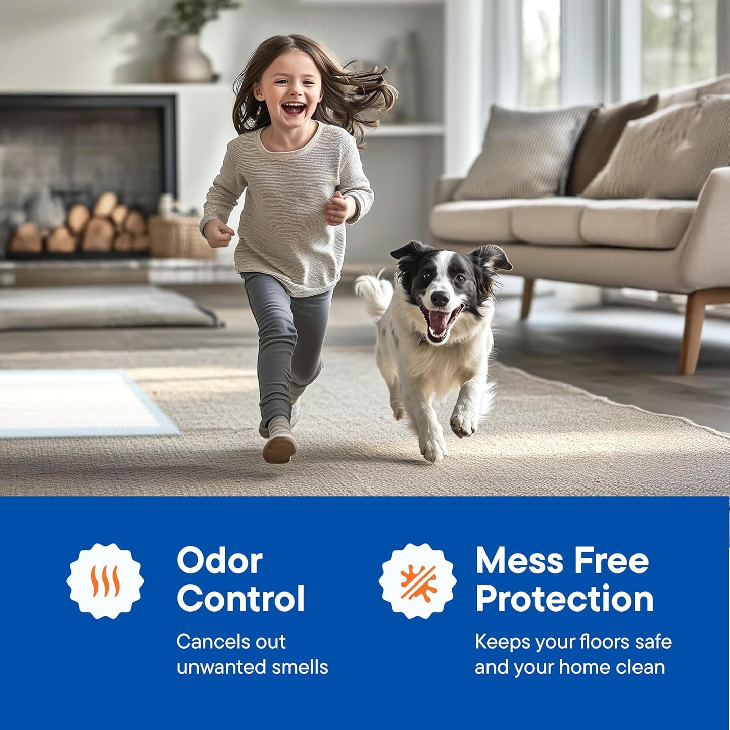 Puppy Pads XL 28x34 [100-COUNT] Pet Training Pad 28" x 34" Leak-Proof Pee Pads - Extra Large Quick-Dry Dog Pads - Heavy Duty Super Absorbent Wee Pad Bulk-Pack