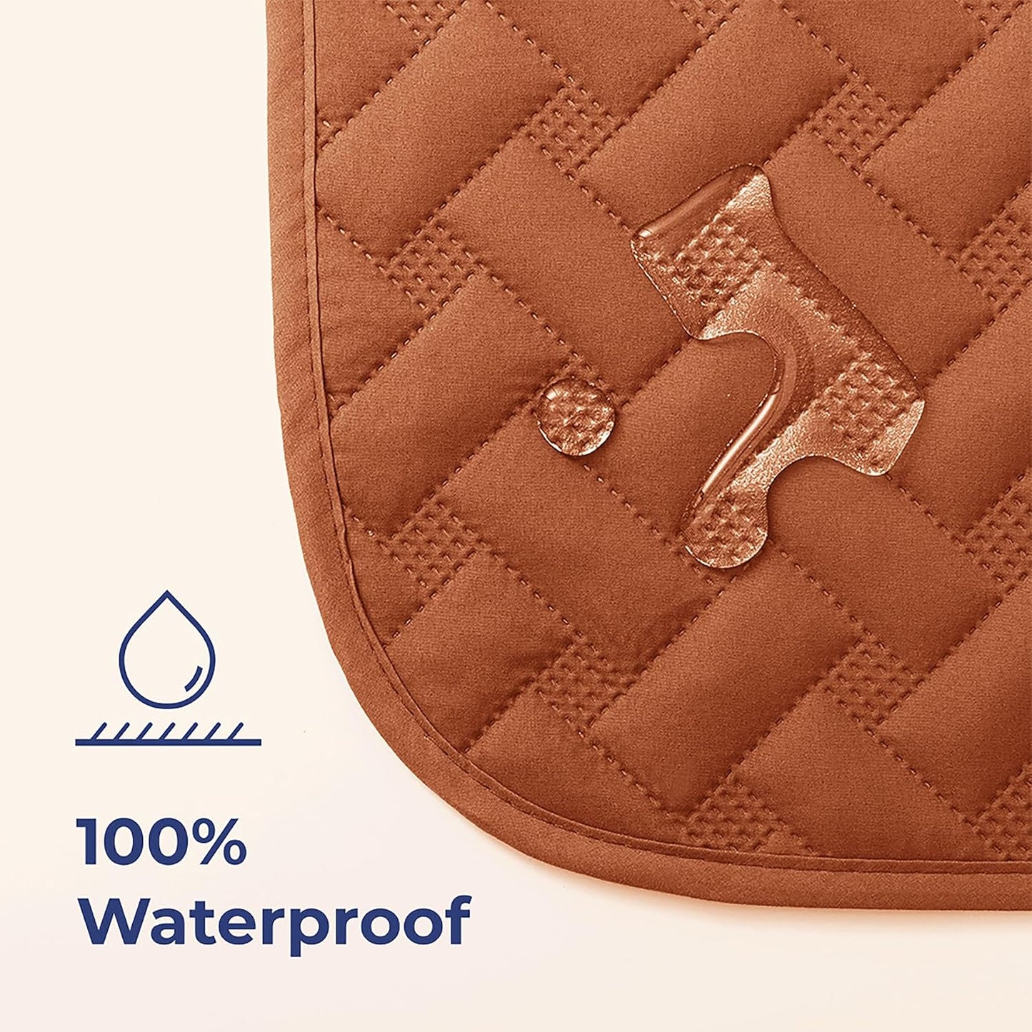 gogobunny 100% Double Sided Waterproof Dog Blanket Soft Pet Bed Cover Reversible Protect Furniture Couch Sofa Car for Puppy Cat Kids (Dark Pumpkin/Light Pumpkin, 82x102 Inch (Pack of 1))