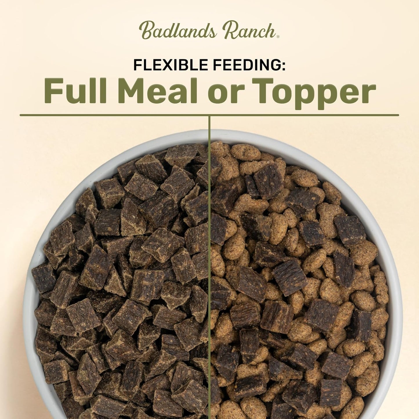 BADLANDS RANCH - Superfood Complete, Air-Dried Adult Dog Food - High Protein, Zero Fillers, Superfood Nutrition by Katherine Heigl (24 oz, Lamb & Venison)