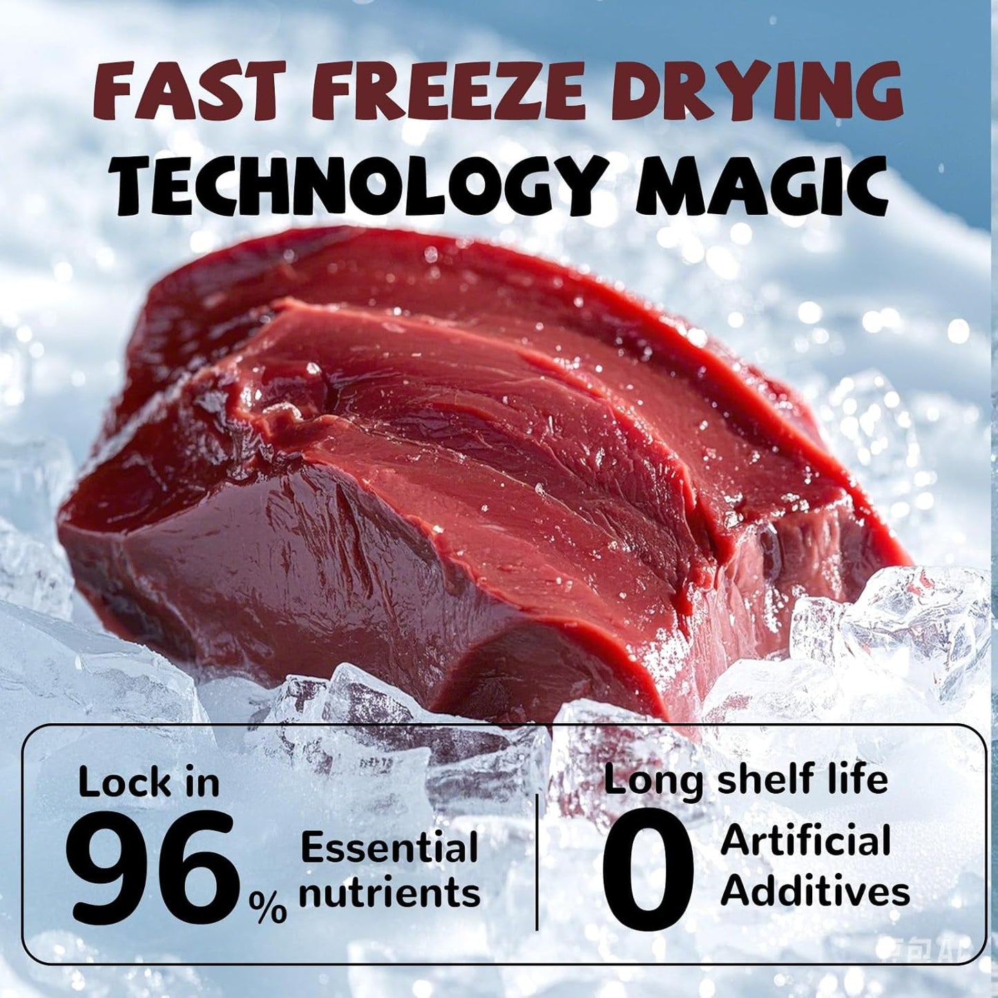 Freeze Dried Dog Treats, Grass Fed Beef Liver, Raw Single-Ingredient, High-Protein, Human Grade Bite-Sized Pieces Pet Treats, All Natural, 3.8 oz