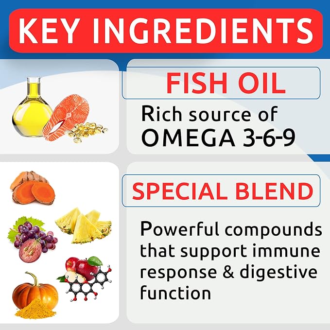 Allergy Relief Dog Treats - Itchy Skin Relief - Omega 3 + Pumpkin + Enzymes - Seasonal Allergies - Anti-Itch & Hot Spots - Immune Supplement - 300 Chews - Peanut Butter + Chicken Flavor - Made in USA