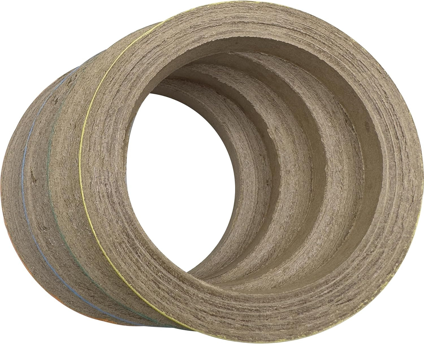 8012 Big 4 Inch Donuts Pk6 – Shreddable Chew Rings for Medium and Large Birds – Compressed Paper Center with Colorful Cardboard Band – Enrichment Foot Toys for Parrots, Amazons, Greys, Macaws