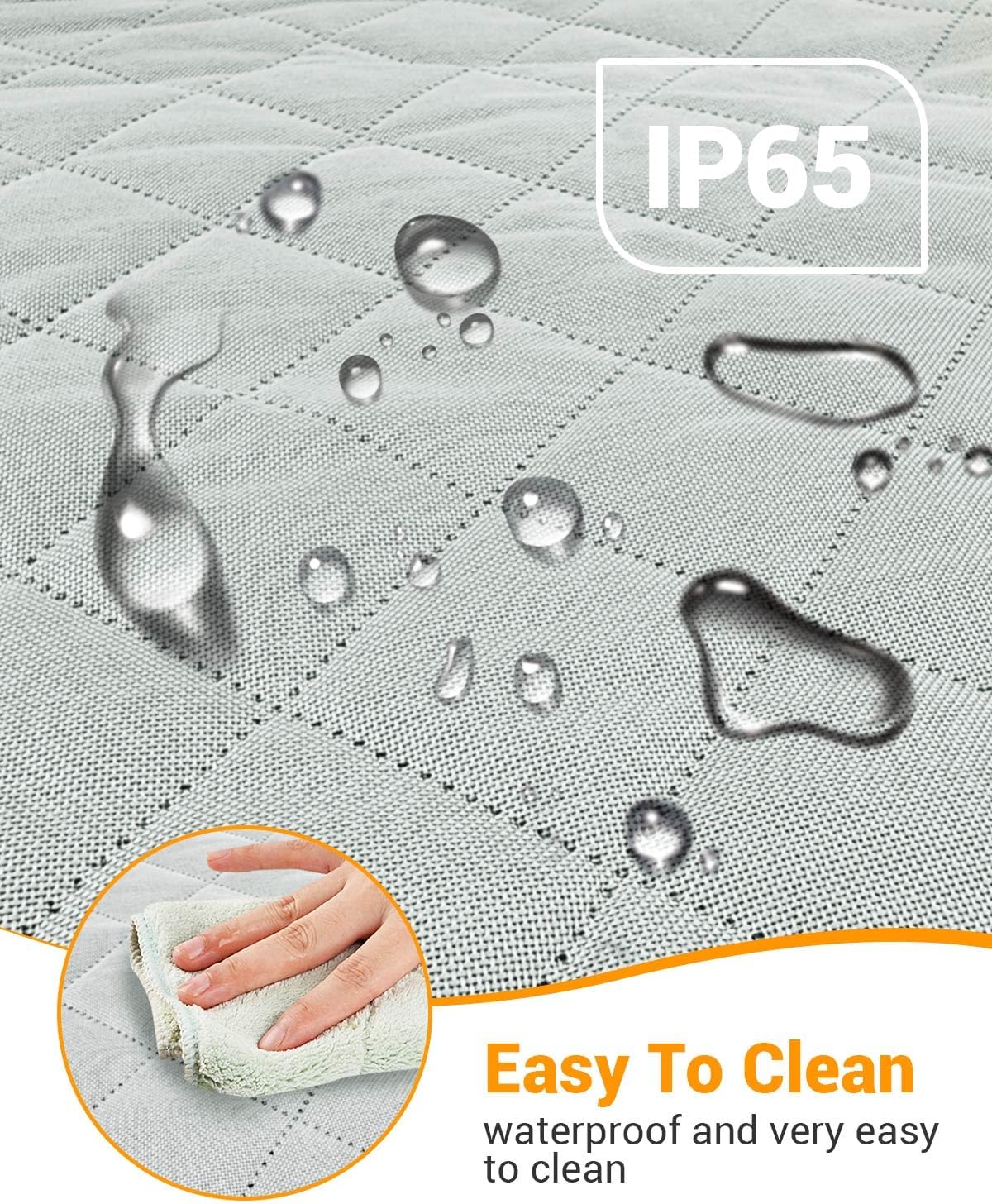 Victoper Dog Car Seat Cover, Heavy Durable Dog Seat Cover for Back Seat, 100% Waterproof Scratch Proof Nonslip Dog Hammock for Car with Side Flap, Pet Back Seat Covers Large 60" W x 64" L